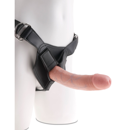 KING COCK STRAP ON HARNESS WITH 8 INCH COCK LIGHT