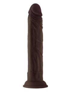 Realistyczne dildo Shaft Model J 9.5 inch płynny silikon Mohogany