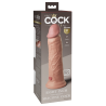 KING COCK ELITE 8 INCH DUAL DENSITY SILICONE COCK LIGHT
