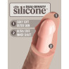KING COCK ELITE 8 INCH DUAL DENSITY SILICONE COCK LIGHT