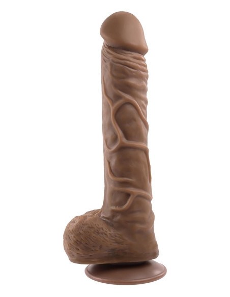 GENDER X 10 INCH 25 CM FLEXSKIN POSEABLE TRUE FEEL DILDO DARK