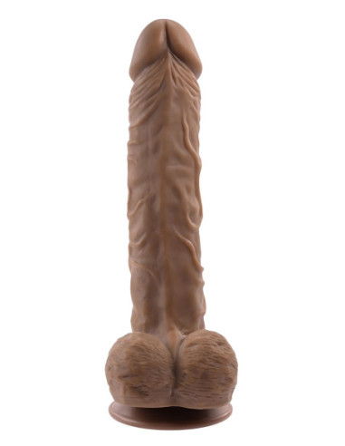 GENDER X 10 INCH 25 CM FLEXSKIN POSEABLE TRUE FEEL DILDO DARK