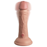 KING COCK ELITE 6 INCH DUAL DENSITY VIBRATING SILICONE COCK LIGHT