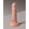 KING COCK ELITE 6 INCH DUAL DENSITY VIBRATING SILICONE COCK LIGHT