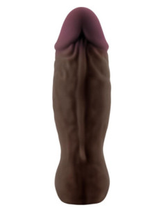 Wibrujące silikonowe dildo Shaft Mahogany