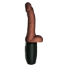 KING COCK PLUS 7.5 INCH THRUSTING COCK WITH BALLS BROWN