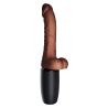 KING COCK PLUS 7.5 INCH THRUSTING COCK WITH BALLS BROWN