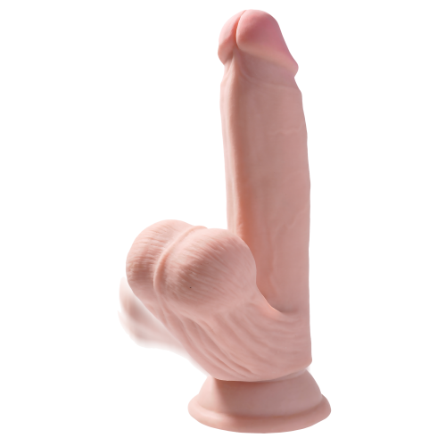 KING COCK PLUS 7 INCH TRIPLE DENSITY COCK WITH SWINGING BALLS LIGHT