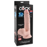 Realistyczne dildo 3D Cock Swinging Balls 9 inch - Sklep erotyczny Intymnosc24.pl