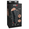 PDX ELITE DOUBLE PENETRATION VIBRATING STROKER LIGHT