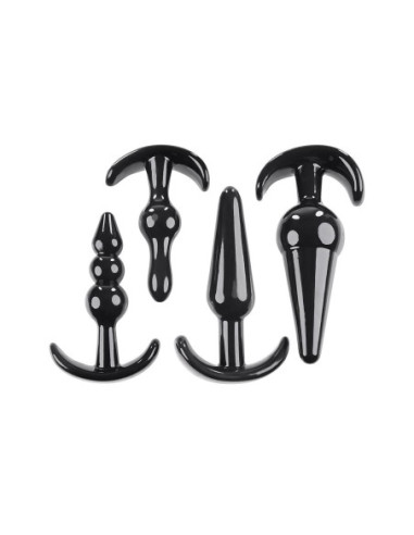 Zestaw czarnych korków analnych Selopa Intro To Plugs