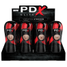 PDX ELITE PIPEDREAM EXTREME ELITE VIBRATING STROKER DISPLAY - 12 PCS LIGHT
