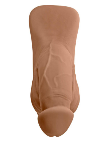 GENDER X 4 INCH PACKER, MOCCA FLESH