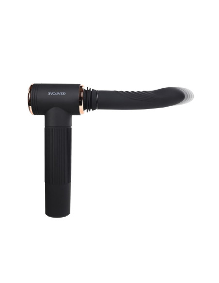 Czarny wbijający wibrator Evolved Too Hot To Handle