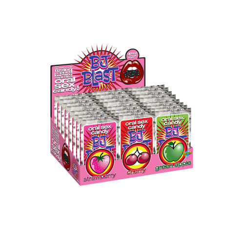 ssasaPIPEDREAM BJ BLAST DISPLAY - STRAWBERRY - CHERRY - APPLE 36 PCS