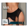 BOLD. VAIL STRAP-ON GARTER THONG WITH DILDO, L