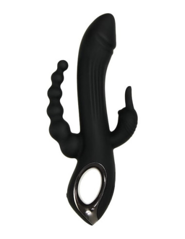 Czarny wibrator z potrójną stymulacją Evolved Trifecta