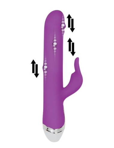 Fioletowy wibrator Dancing Pearl Rabbit