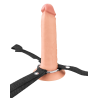 FANTASY X-TENSIONS ELITE 7 INCH SILICONE HOLLOW STRAP-ON - DUAL DENSITY - LIGHT