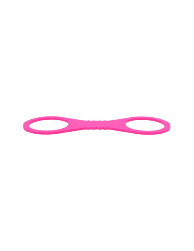 SPORTSHEETS LARGE HOT PINK SILICONE CUFFS