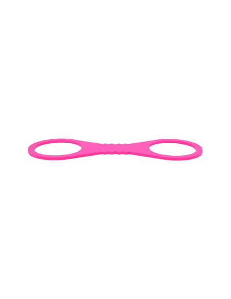 SPORTSHEETS LARGE HOT PINK SILICONE CUFFS