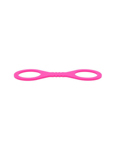 SPORTSHEETS SMALL HOT PINK SILICONE CUFFS