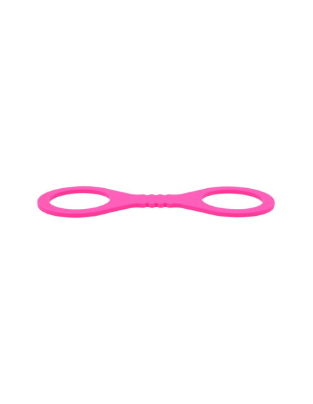 SPORTSHEETS SMALL HOT PINK SILICONE CUFFS