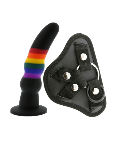 ESSENTIALS STRAP ON SOLID DILDO