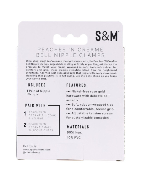 PEACHES N CREAME BELL NIPPLE CLAMPS
