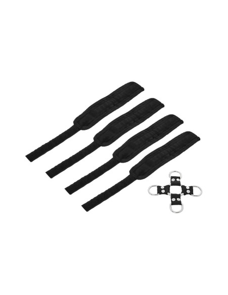 SPORTSHEETS 5 PIECE HOG TIE & CUFF SETT