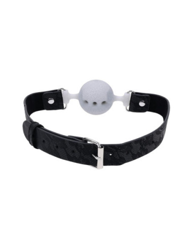 SPORTSHEETS SEX AND MISCHIEF LACE SILICONE BREATHABLE BALL GAG