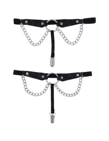 SPORTSHEETS SEX AND MISCHIEF CHAIN LACE GARTERS