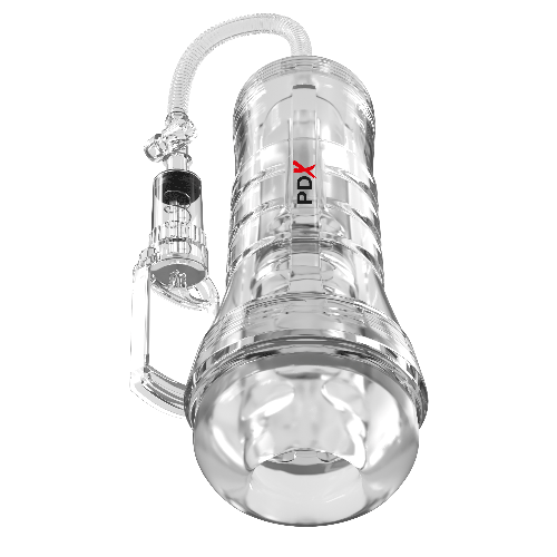 PDX ELITE VIEW TUBE VAC XXL PUMP SEE-THRU EZ-GRIP PUMP STROKER
