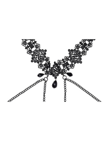 SPORTSHEETS SEX AND MISCHIEF LACE COLLAR WITH NIPPLE TIES