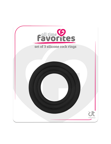 ALL TIME FAVORITES 3 SILICONE COCKRINGS