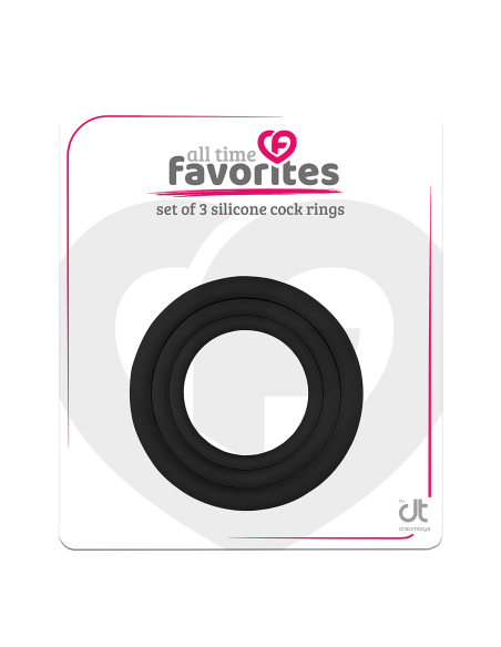 ALL TIME FAVORITES 3 SILICONE COCKRINGS