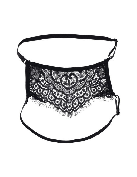 SPORTSHEETS SEX AND MISCHIEF VEILED VISION LACE BLINDFOLD