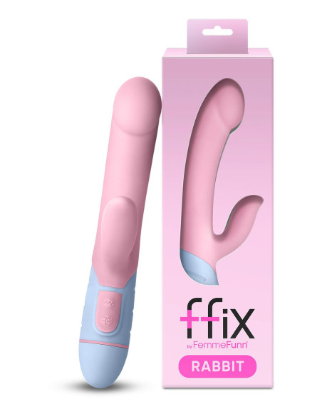 Różowy wibrator FemmeFunn Ffix Rabbit