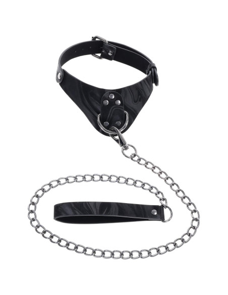 SPORTSHEETS VELVET NOIR COLLAR & LEASH