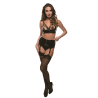 GUILTY PLEASURE MIDNIGHT SUSPENDER BELT BLACK, L