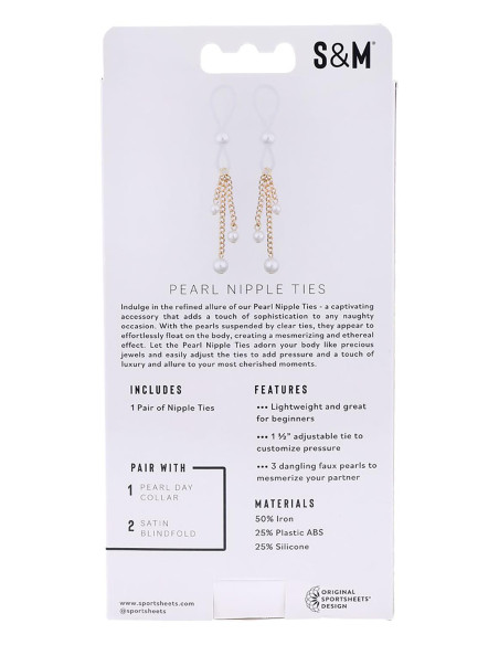 SEX AND MISCHIEF PEARL NIPPLE TIES