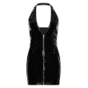 GUILTY PLEASURE HELIX HALTER DRESS BLACK, L