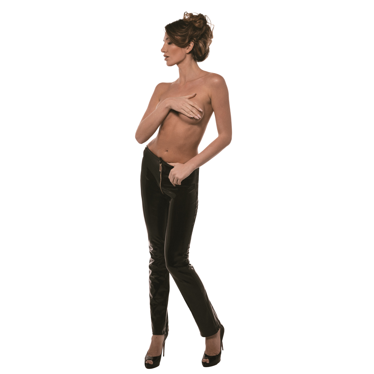 GUILTY PLEASURE GOLDEN GLINT PANTS BLACK, L