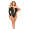 DOLLAR SIGN BODYSUIT BLACK, QS
