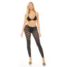 CHECKERED UP 2PC BRA SET BLACK, OS