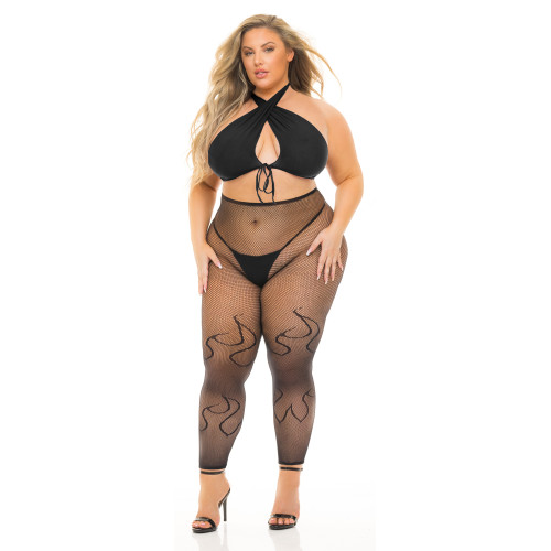 GIVES YOU HELL 3PC SET BLACK, PLUS SIZE