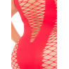 MASQUERADE DRESS WITH MASK RED, PLUS SIZE