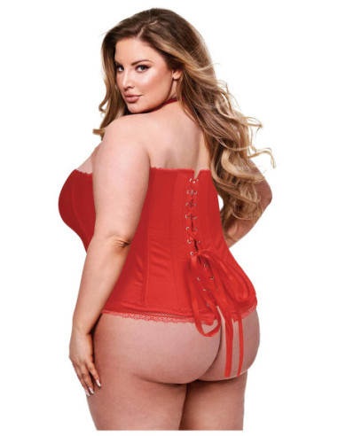 BACI BUSTIER RED, 3X/4X