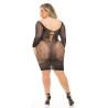 ANIMAL INSIDE DRESS BLACK, PLUS SIZE