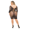 ANIMAL INSIDE DRESS BLACK, PLUS SIZE